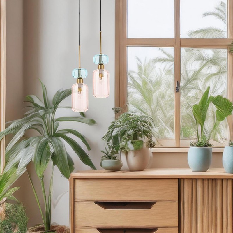 NOWOŚĆ ML1822Lampa wisząca MOLLY PINK 1xE14 Milagro