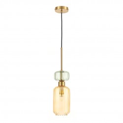 NOWOŚĆ ML1823Lampa wisząca MOLLY AMBER 1xE14 Milagro