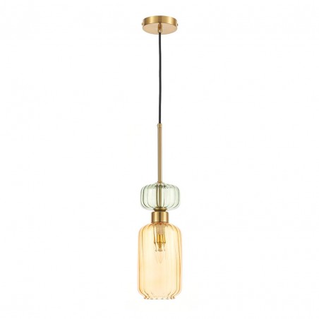 NOWOŚĆ ML1823Lampa wisząca MOLLY AMBER 1xE14 Milagro