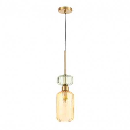 NOWOŚĆ ML1823Lampa wisząca MOLLY AMBER 1xE14 Milagro