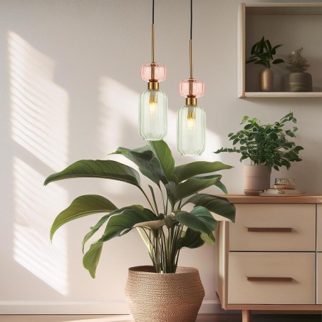 NOWOŚĆ ML1824Lampa wisząca MOLLY GREEN 1xE14 Milagro