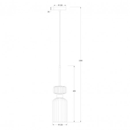 NOWOŚĆ ML1824Lampa wisząca MOLLY GREEN 1xE14 Milagro