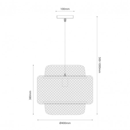 NOWOŚĆ ML1809Lampa wisząca HESTIA 1xE27 Milagro