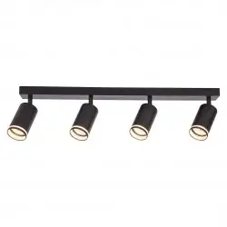 NOWOŚĆ ML2073Oprawa Pipe Ring Spot Czarny 4xGU10 Milagro