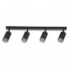 NOWOŚĆ ML2073Oprawa Pipe Ring Spot Czarny 4xGU10 Milagro