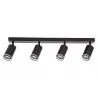 NOWOŚĆ ML2073Oprawa Pipe Ring Spot Czarny 4xGU10 Milagro