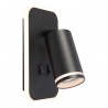 NOWOŚĆ ML2081Oprawa Pipe Ring Kinkiet Czarny 1xGU10 + LED 6W Milagro