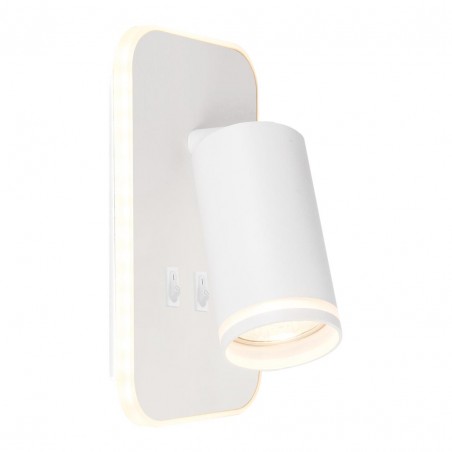 NOWOŚĆ ML2082Oprawa Pipe Ring Kinkiet Biały 1xGU10 + LED 6W Milagro