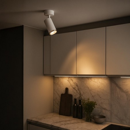 NOWOŚĆ ML2095Oprawa Mica Spot Biały + Chrom 1xGU10 Milagro