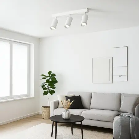 NOWOŚĆ ML2099Oprawa Mica Spot Biały + Chrom 3xGU10 Milagro