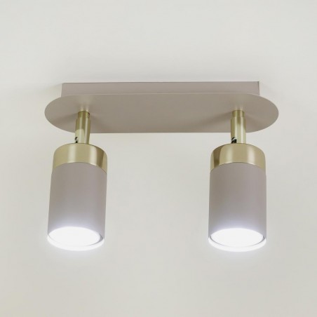 NOWOŚĆ MLP2329Lampa sufitowa JOKER CASHMERE/GOLD 2xGU10 Milagro