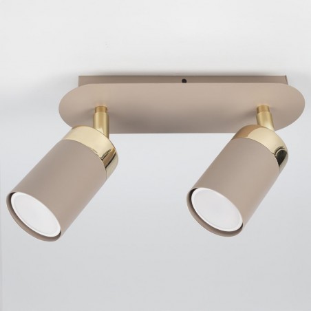 NOWOŚĆ MLP2329Lampa sufitowa JOKER CASHMERE/GOLD 2xGU10 Milagro