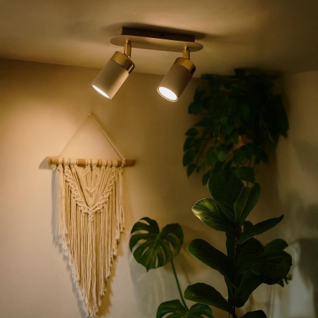 NOWOŚĆ MLP2329Lampa sufitowa JOKER CASHMERE/GOLD 2xGU10 Milagro