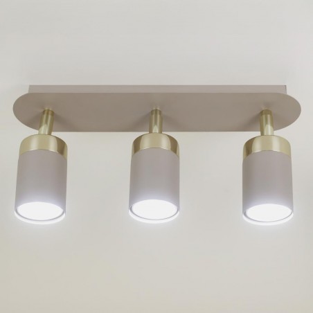 NOWOŚĆ MLP2330Lampa sufitowa JOKER CASHMERE/GOLD 3xGU10 Milagro