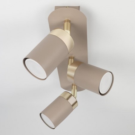 NOWOŚĆ MLP2330Lampa sufitowa JOKER CASHMERE/GOLD 3xGU10 Milagro