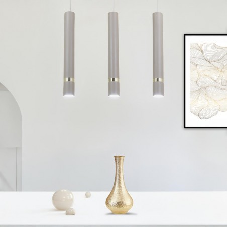 NOWOŚĆ MLP2332Lampa wisząca JOKER CASHMERE/GOLD 3xGU10 Milagro