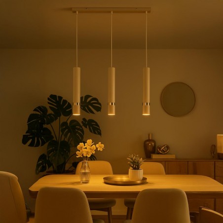 NOWOŚĆ MLP2332Lampa wisząca JOKER CASHMERE/GOLD 3xGU10 Milagro