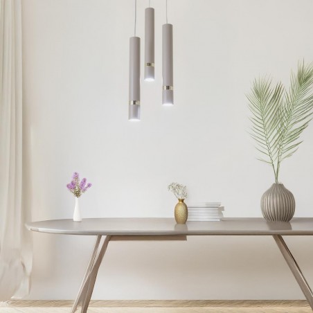 NOWOŚĆ MLP2333Lampa wisząca JOKER CASHMERE/GOLD 3xGU10 (koło) Milagro