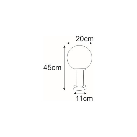 NOWOŚĆ Lampa ogrodowa stojąca K-LP270-450 z serii ANA Kaja