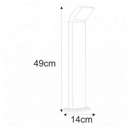 NOWOŚĆ Lampa ogrodowa stojąca K-8147 z serii VIDAR Kaja