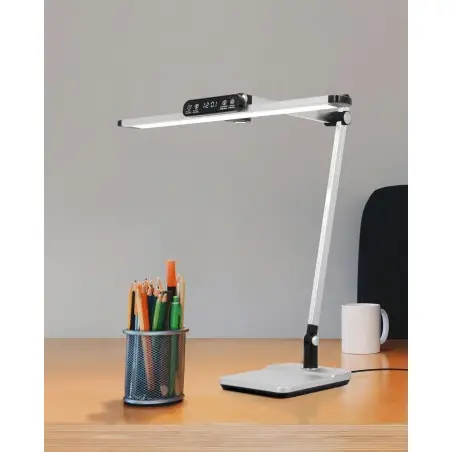 NOWOŚĆ Lampka biurkowa K-BL1321 SREBRNY z serii ARES Kaja