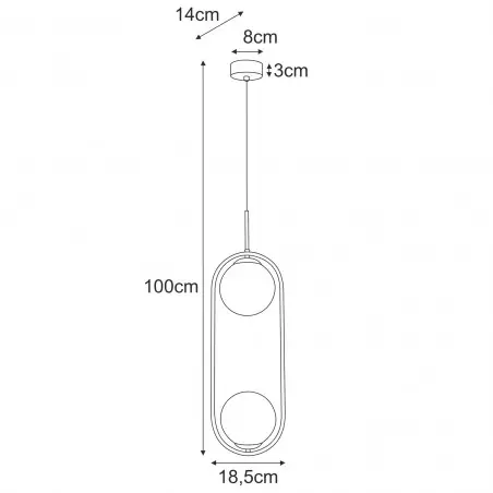 NOWOŚĆ Lampa wisząca K-5397 z serii SVEN Kaja