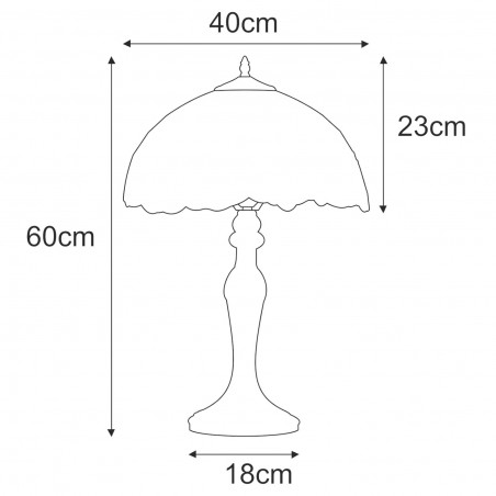NOWOŚĆ Lampka stołowa K-G16835 z serii ROSE Kaja