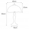NOWOŚĆ Lampka stołowa K-G16835 z serii ROSE Kaja