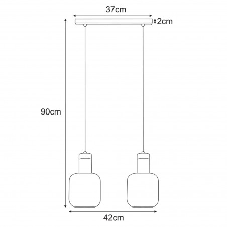 NOWOŚĆ Lampa wisząca K-5261 z serii DENIS Kaja
