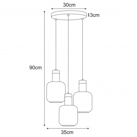 NOWOŚĆ Lampa wisząca K-5262 z serii DENIS Kaja