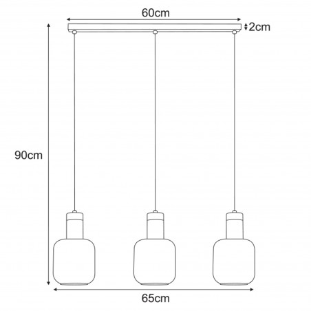 NOWOŚĆ Lampa wisząca K-5263 z serii DENIS Kaja