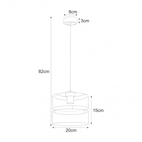 NOWOŚĆ Lampa wisząca K-5500 z serii MALAVI Kaja