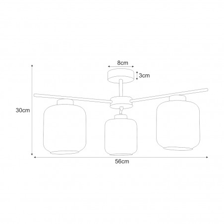 NOWOŚĆ Lampa sufitowa K-5511 z serii IGA Kaja