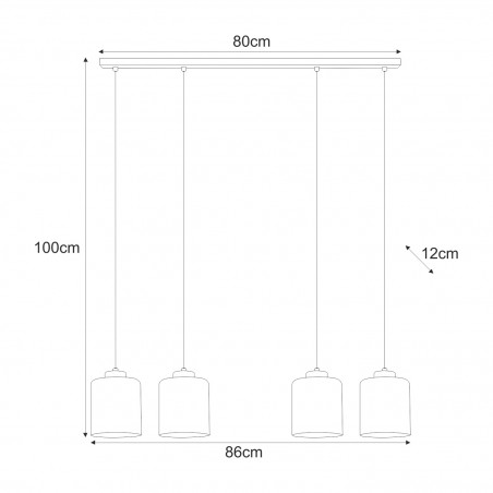 NOWOŚĆ Lampa wisząca K-5576 z serii MIRI Kaja