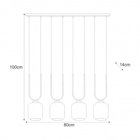 NOWOŚĆ Lampa wisząca K-5582 z serii CONI Kaja