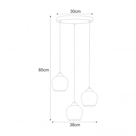 NOWOŚĆ Lampa wisząca K-5601 z serii ABRO Kaja