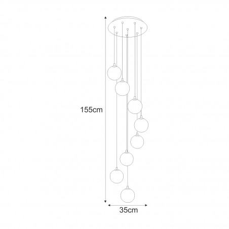 NOWOŚĆ Lampa wisząca K-5562 z serii GALAXY Kaja