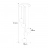 NOWOŚĆ Lampa wisząca K-5561 z serii GALAXY Kaja