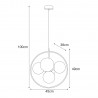 NOWOŚĆ Lampa wisząca K-5369 z serii PIRO Kaja