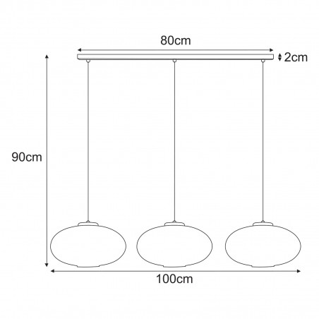NOWOŚĆ Lampa wisząca K-5678 z serii ARCO Kaja