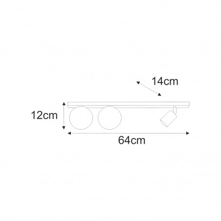 NOWOŚĆ Lampa sufitowa K-5830 z serii ASPA Kaja