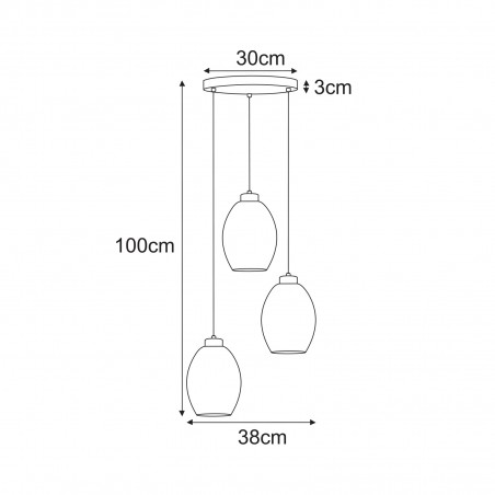 NOWOŚĆ Lampa wisząca K-5722 z serii BALBO Kaja