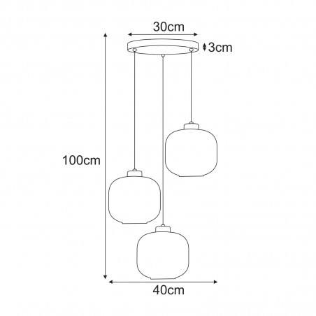 NOWOŚĆ Lampa wisząca K-5664 z serii CAMPO Kaja