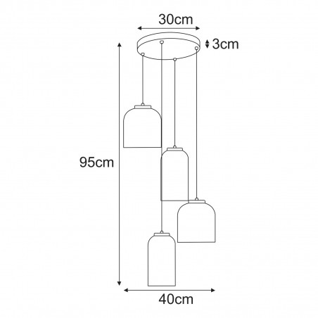 NOWOŚĆ Lampa wisząca K-5627 z serii CAPRI Kaja