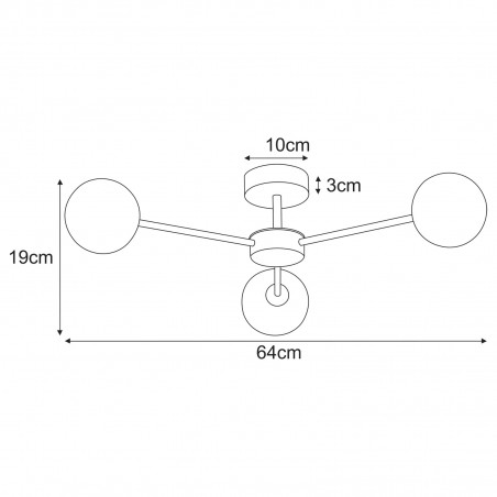 NOWOŚĆ Lampa sufitowa K-5716 z serii GRETA Kaja