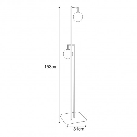 NOWOŚĆ Lampa podłogowa K-5764 z serii PARMA Kaja