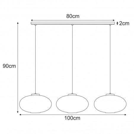 NOWOŚĆ Lampa wisząca K-5672 z serii PESO Kaja