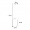 NOWOŚĆ Lampa wisząca K-5751 z serii SILVA Kaja