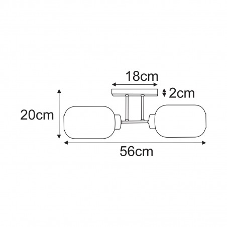 NOWOŚĆ Lampa sufitowa K-5733 z serii VILAR Kaja