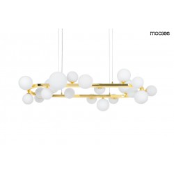 NOWOŚĆ MSE1501100605/MILK MOOSEE lampa wisząca ALURE OVAL 120       złota/mleczna  King Home
